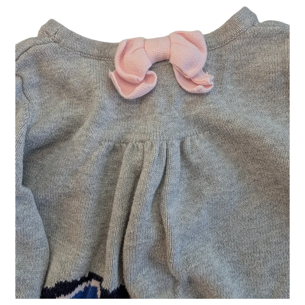 Gymboree Girls Gray Knit Dress with Butterfly Detail Size 5T
